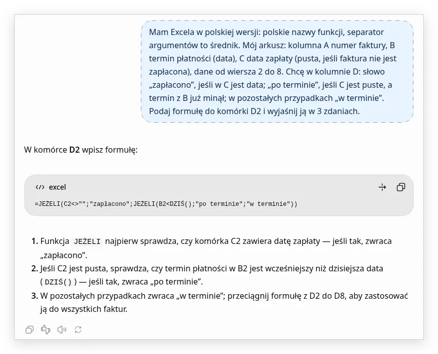Zrzut S22: ChatGPT (chatgpt.com), interfejs po angielsku